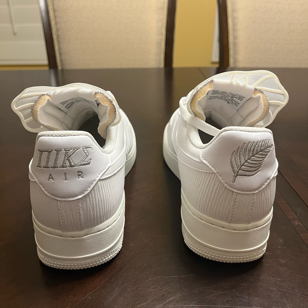 New Nike Air Force 1 White Goddess Sneaker Shoes Size US 10.5 - Picture 8 of 12
